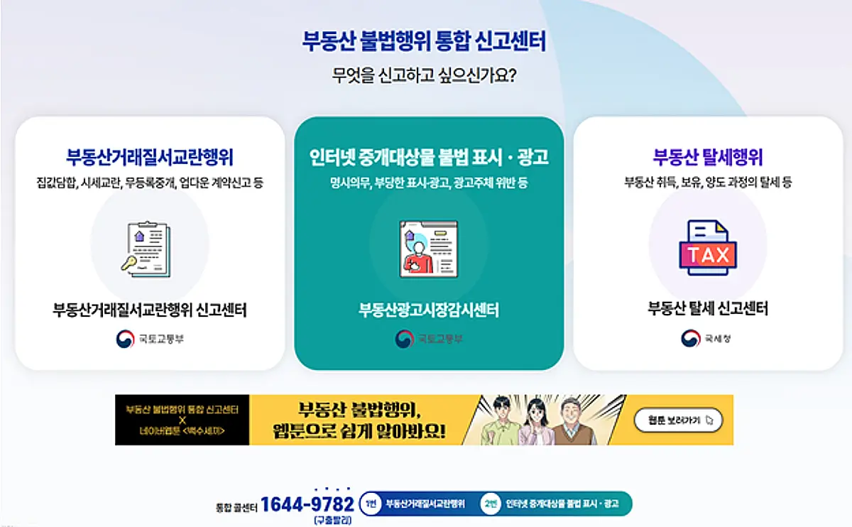 부동산 온라인 광고 1만412건 위법 의심 적발 — 부당 표시·광고가 절반 넘어