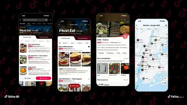 TikTok Must Eat adds a restaurant discovery guide