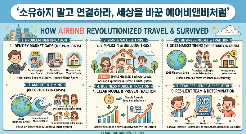 They Sold Cereal to Survive — Five Structures Behind Airbnb's Early Pitch