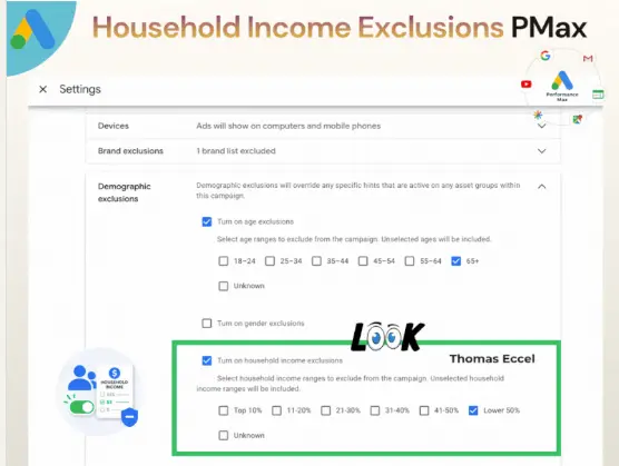 Household Income Exclusions Appear in Performance Max: Control Inside the Automation