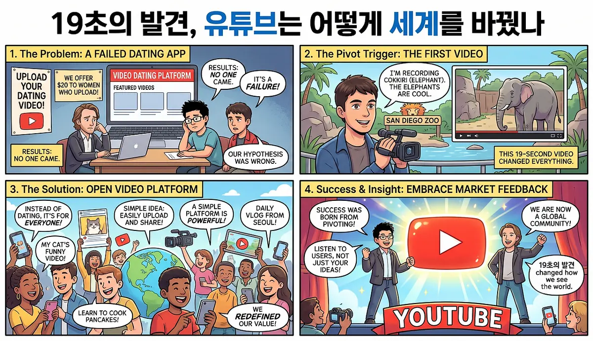YouTube Started as a Dating App — the 19-Second Video That Taught It to Pivot