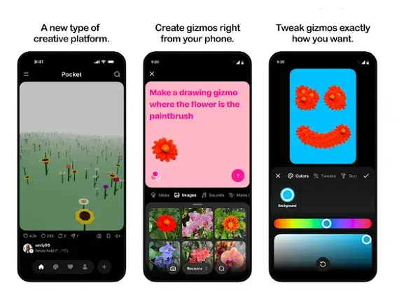 Meta's Pocket Opens to U.S. Users — Apps You Describe, Posted to a Feed