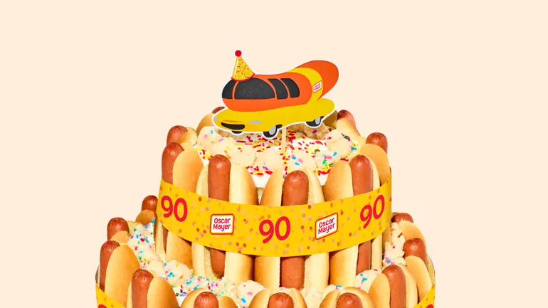 Oscar Mayer Marks the Wienermobile's 90th With a Hot Dog Cake — Riding a Trend Up 150% in Search