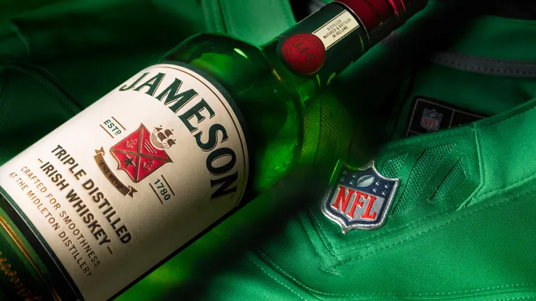 Jameson Becomes the NFL's Official Spirits Sponsor, Taking the Seat Diageo Declined to Renew