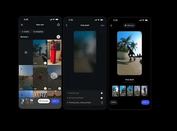 Instagram Launches First Draft — One Tap Turns Your Clip Pile Into a Reels Starting Point