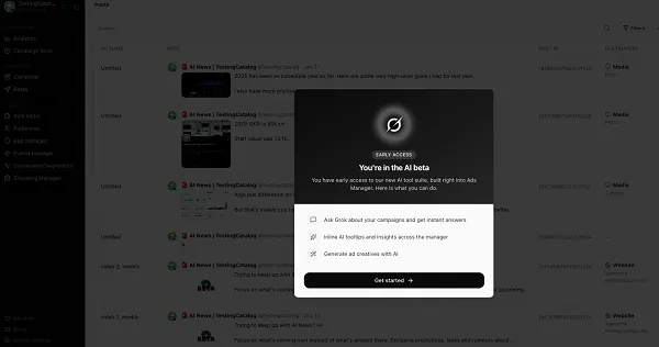 X Adds Grok AI Ad Automation to Ads Manager: A Step Toward Full Automation