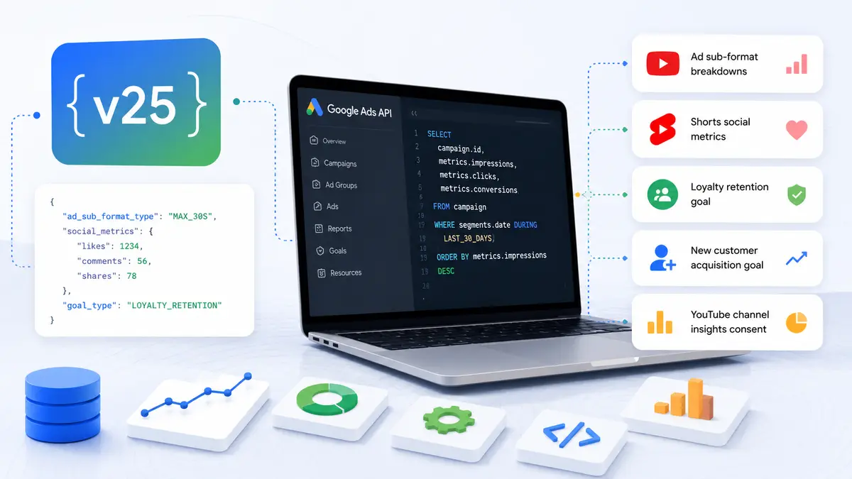 Google Ads API v25: YouTube Shorts Engagement Metrics and a Loyalty Retention Goal